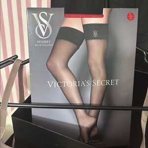 VS NWT crystal bling thigh high Hosiery Large